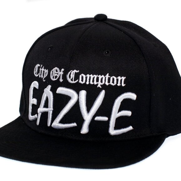 Compton City Old English Embroidered Stretch Fitted Cap - Trendy Baseball Hat - View #7